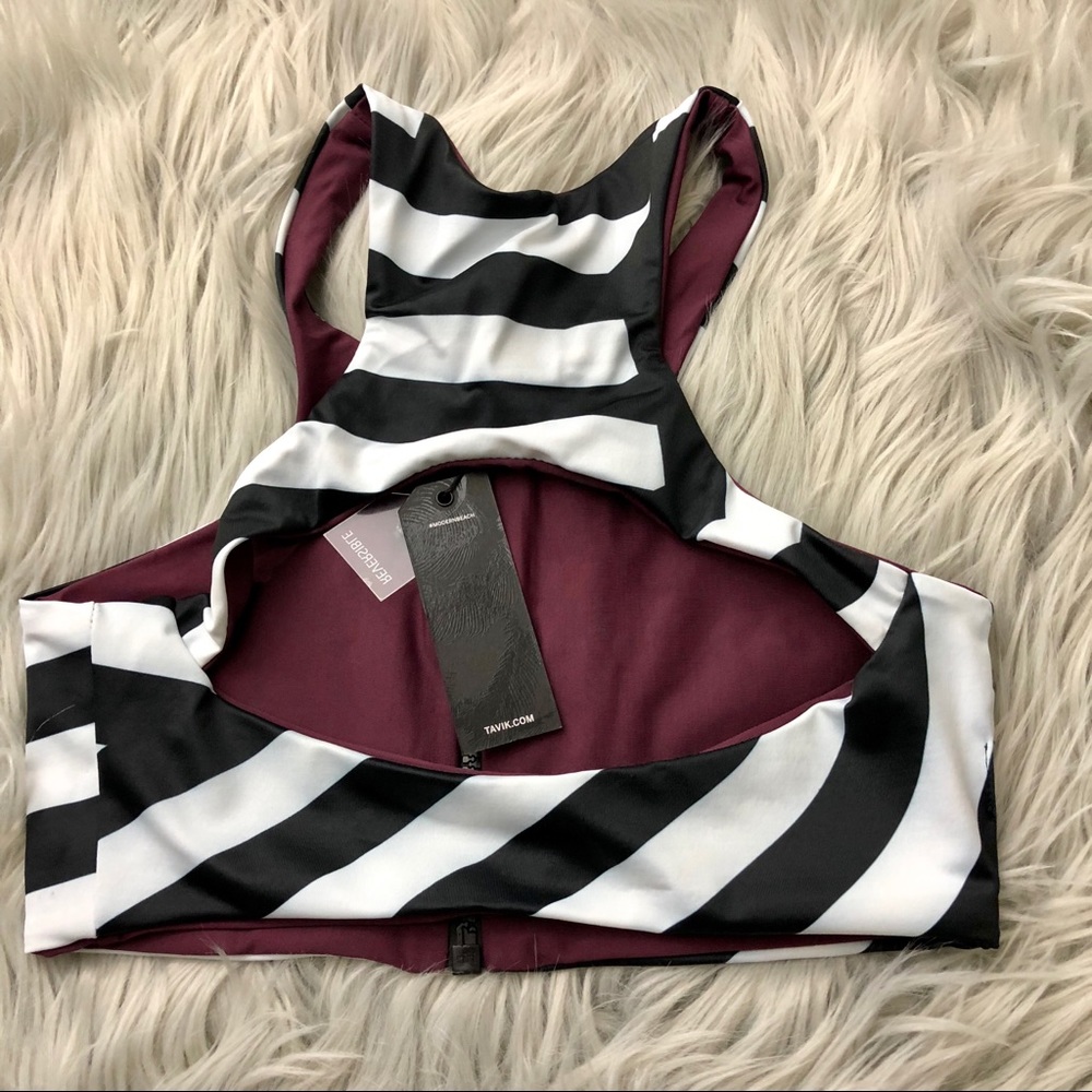 TAVIK FAYE HALTER REVERSIBLE SPORT SWIM TOP - Picture 3 of 8